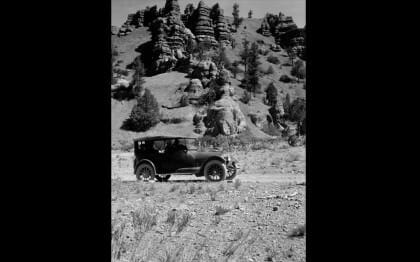 Traveling up Red Canyon 1920's