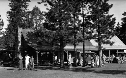 Tourist Rest on Bryce Rim 1923